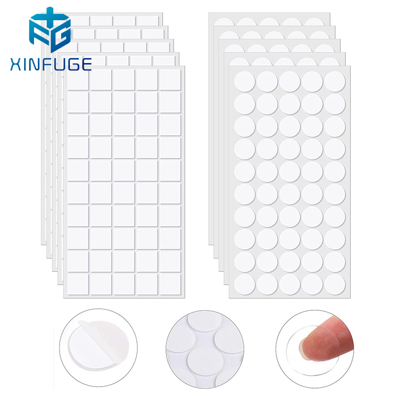 Round acrylic transparent double-sided adhesive strong non-marking nano removable Dot glue car wedding decoration glue