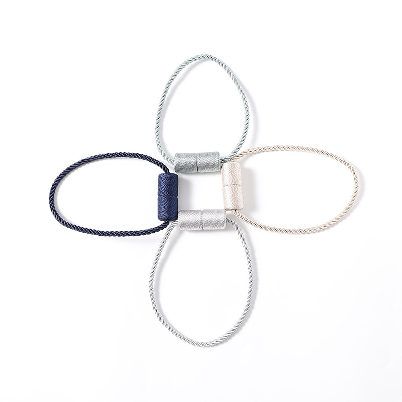 Cross-border supply simple Nordic style punch-free installation-free cylindrical curtain magnetic buckle curtain strap curtain buckle