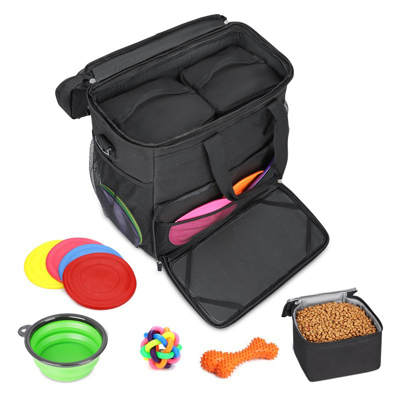 Cross-border dog bag pet outing box travel portable food storage bucket outdoor cat and dog supplies storage bag snack bag