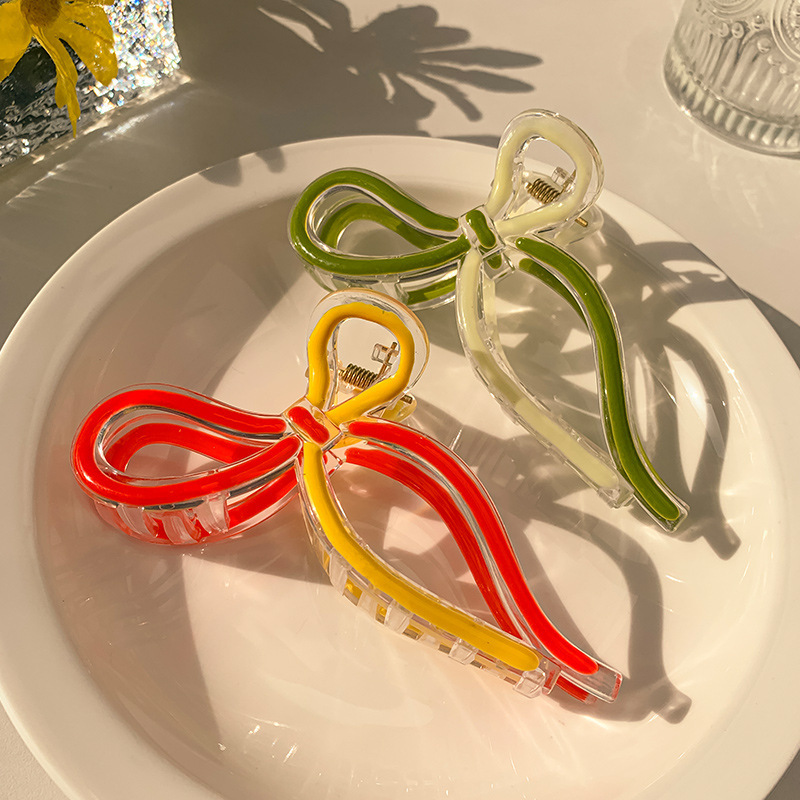 Jelly Shark Clip Damen 2024 Neue High-End Sense Grab Clip Back Head Tie Haargreifer Kopfbedeckung Clip Große Haarnadel_voghion.com