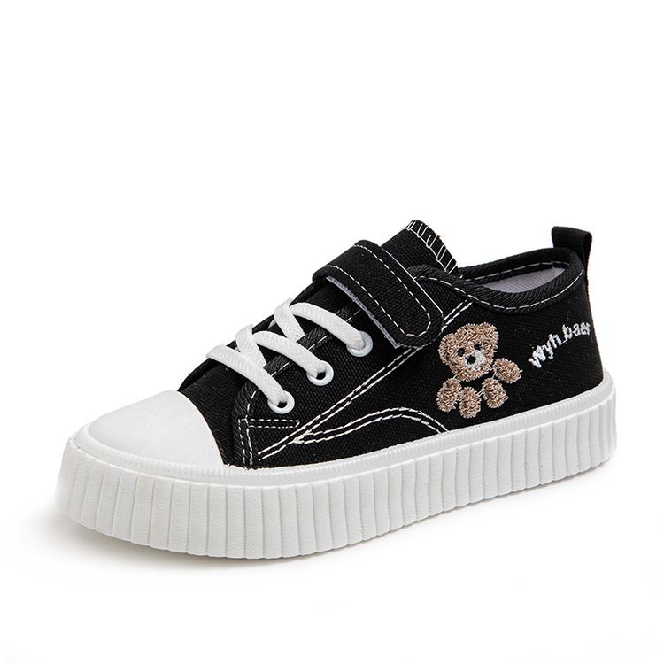 Korean Style Children's Canvas Shoes 2023 Summer New Arrival Girls' Cloth Shoes Fashion Boys' Board Shoes Soft Sole Boys' Children's Shoes Trendy