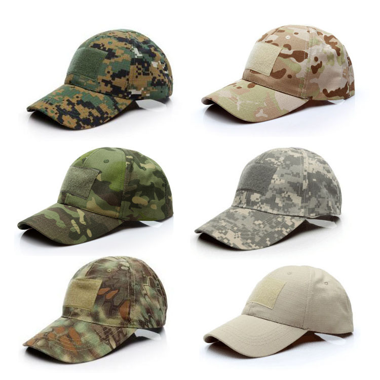 Tactical Hat Men's Baseball Cap Military Fan Outdoor Sun Hat Tennis Cap Velcro Bicycle Riding Cap