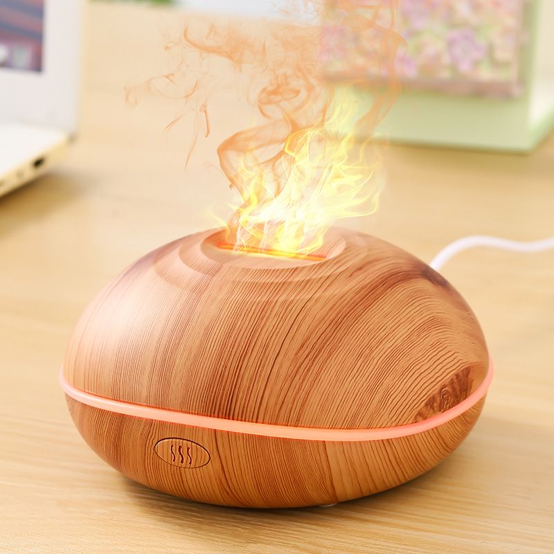 Cross-border ultrasonic wood grain colorful aromatherapy machine small usb essential oil aromatherapy diffuser home diffuser wholesale