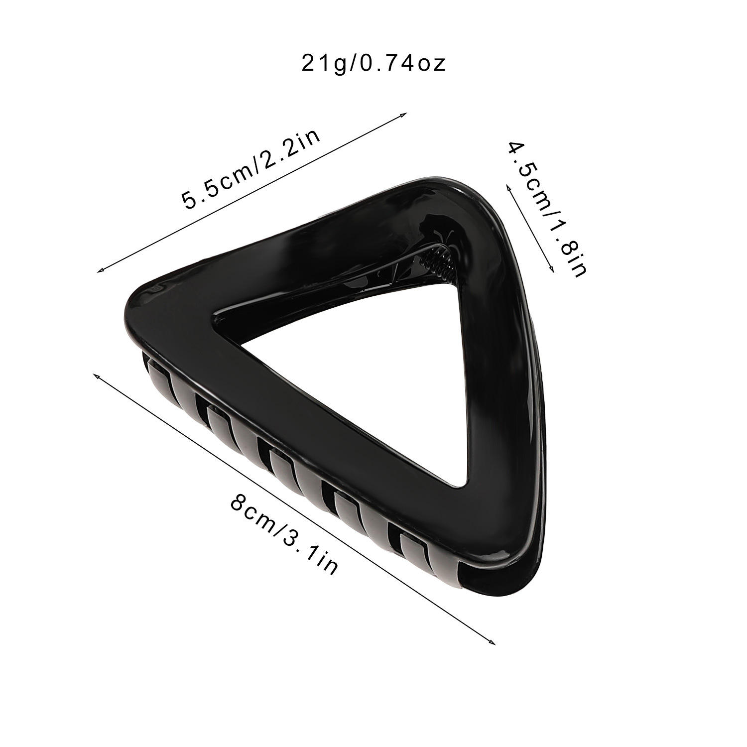 Maillard Bright PC Triangle Grab Clip Temperamento coreano Forcina per capelli a mezza coda di cavallo alta Fermaglio squalo cavo di alta qualità per le donne_voghion.com