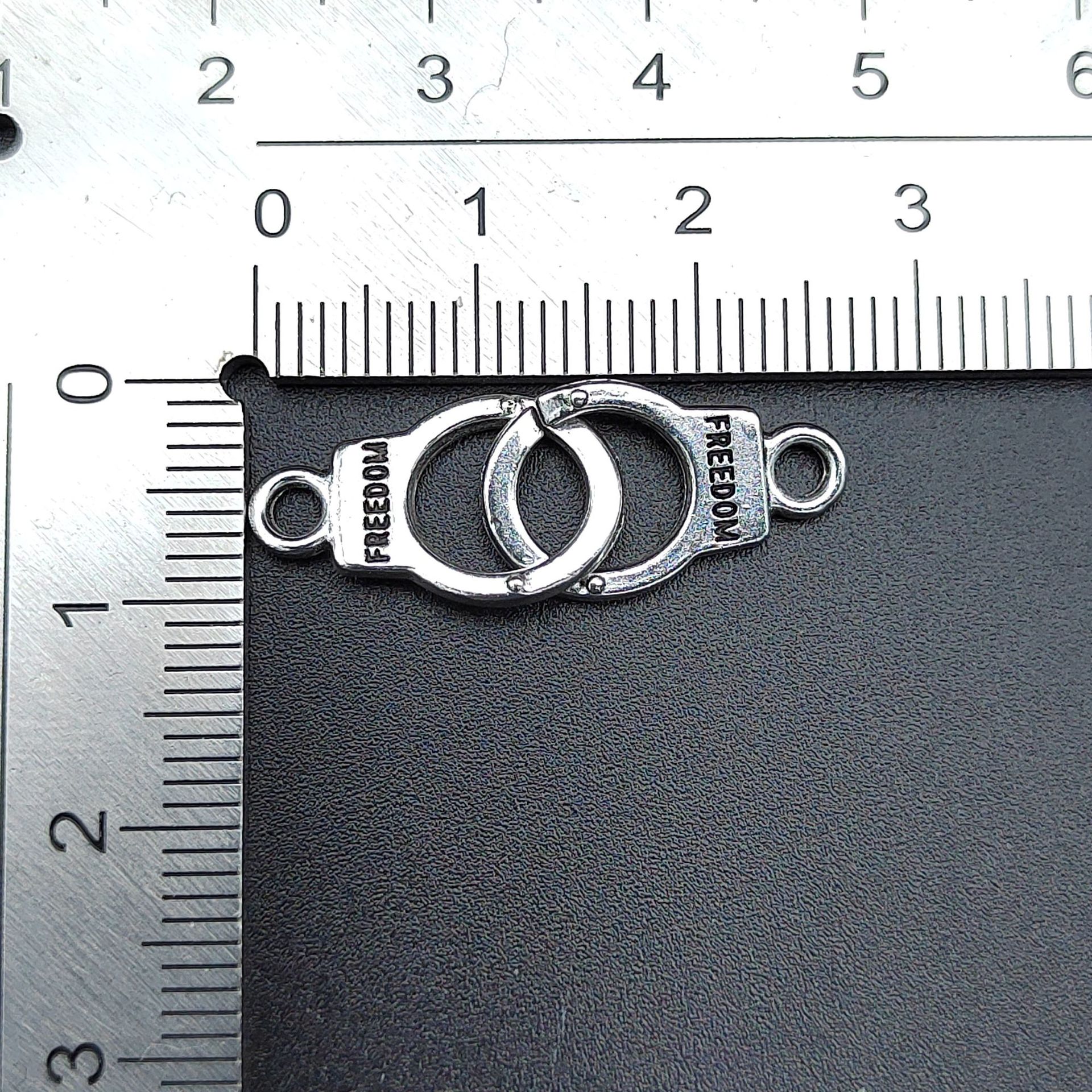 DIY alloy jewelry accessories double hanging hole size handcuffs bracelet connector multi-specification accessories silver KC gold