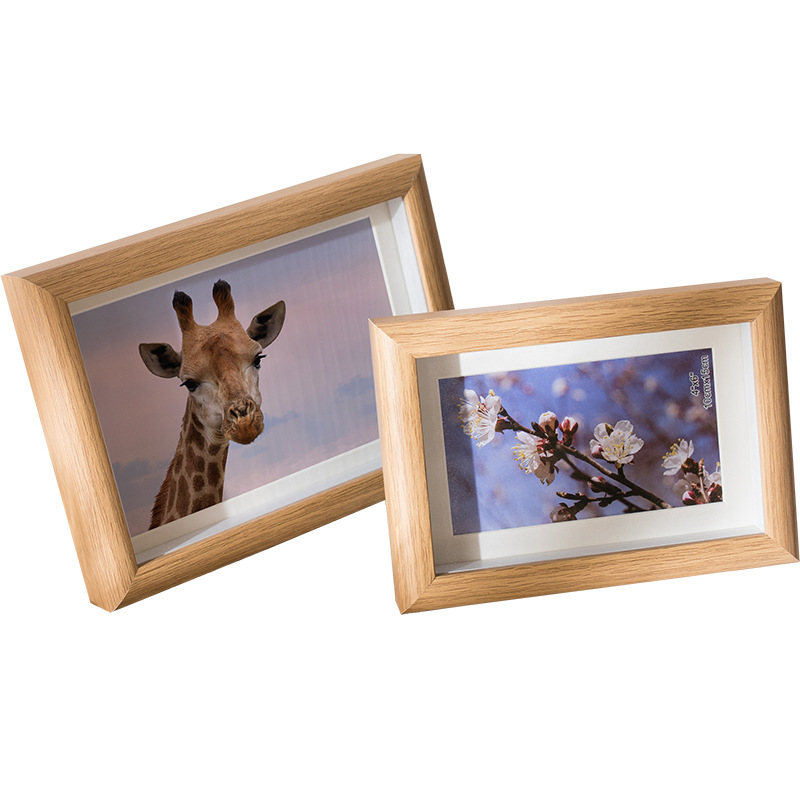 Hollow photo frame dried flower specimen frame three-dimensional hollow table 67 inch 8 inch wooden decorative picture frame ornaments wholesale