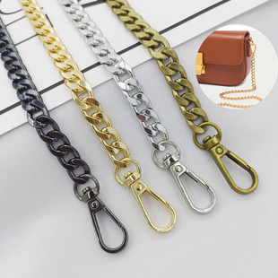 Factory wholesale bag chain shoulder bag chain aluminum chain Women's bag belt luggage accessories chain DIY woven accessories