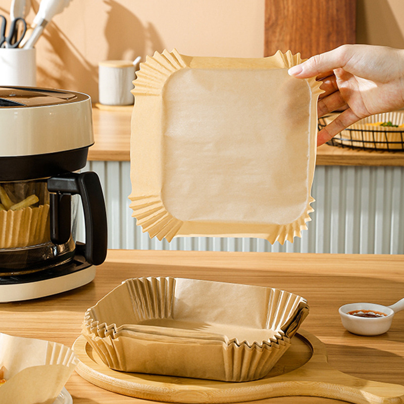Air Fryer special paper household oil-absorbing paper baking special paper square round air fryer paper