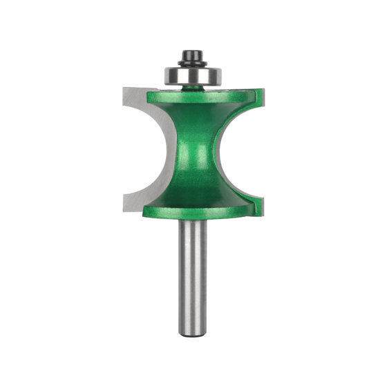 Bearing semicircular cutter 8 handle regular semicircular with single bearing wooden stick trimming engraving woodworking milling cutter