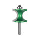 Bearing semicircular cutter 8 handle regular semicircular with single bearing wooden stick trimming engraving woodworking milling cutter