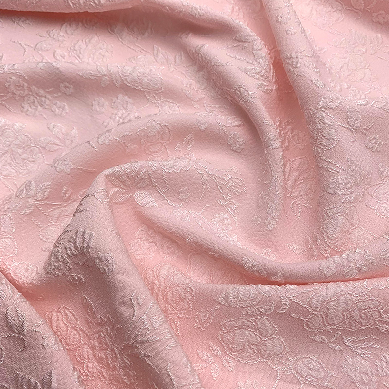 Embossed Bubble Flower Jacquard Fabric Woven Fashion Dress Lolita Four-sided Elastic Fabric