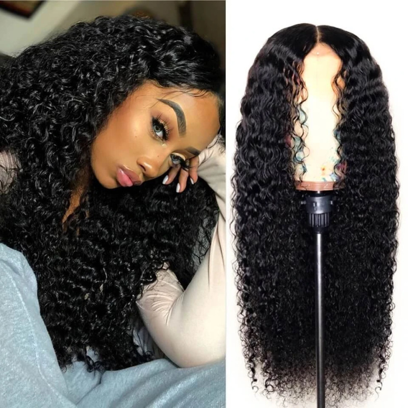 Corn perm long curly hair small curly African wig Europe and the United States cross-border Amazon wig manufacturers spot chemical fiber full head cover