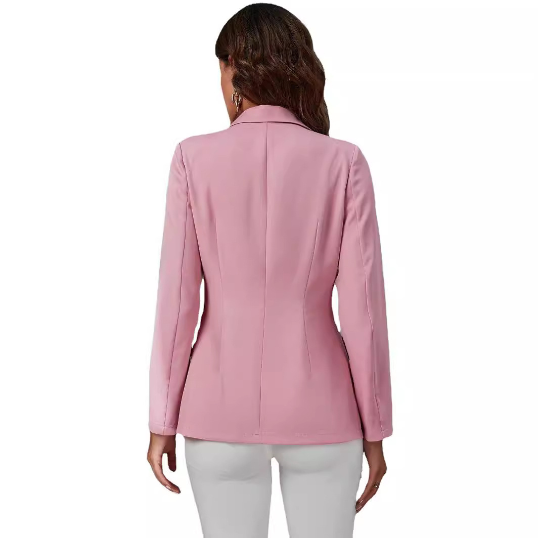Spot new women's suit lined with slim 2023 spring and autumn Amazon European and American women's cross-border coat top