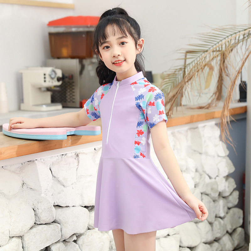 Children's Swimwear Girls Split Summer Girls' Swimwear Cute Princess Baby Small Medium Large Children's Swimwear Wholesale
