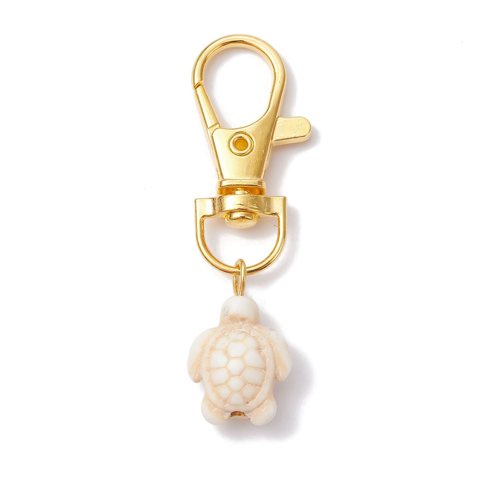 Cross-border Amazon e-commerce new synthetic turquoise beaded turtle golden turtle pendant ornaments accessories factory direct sales