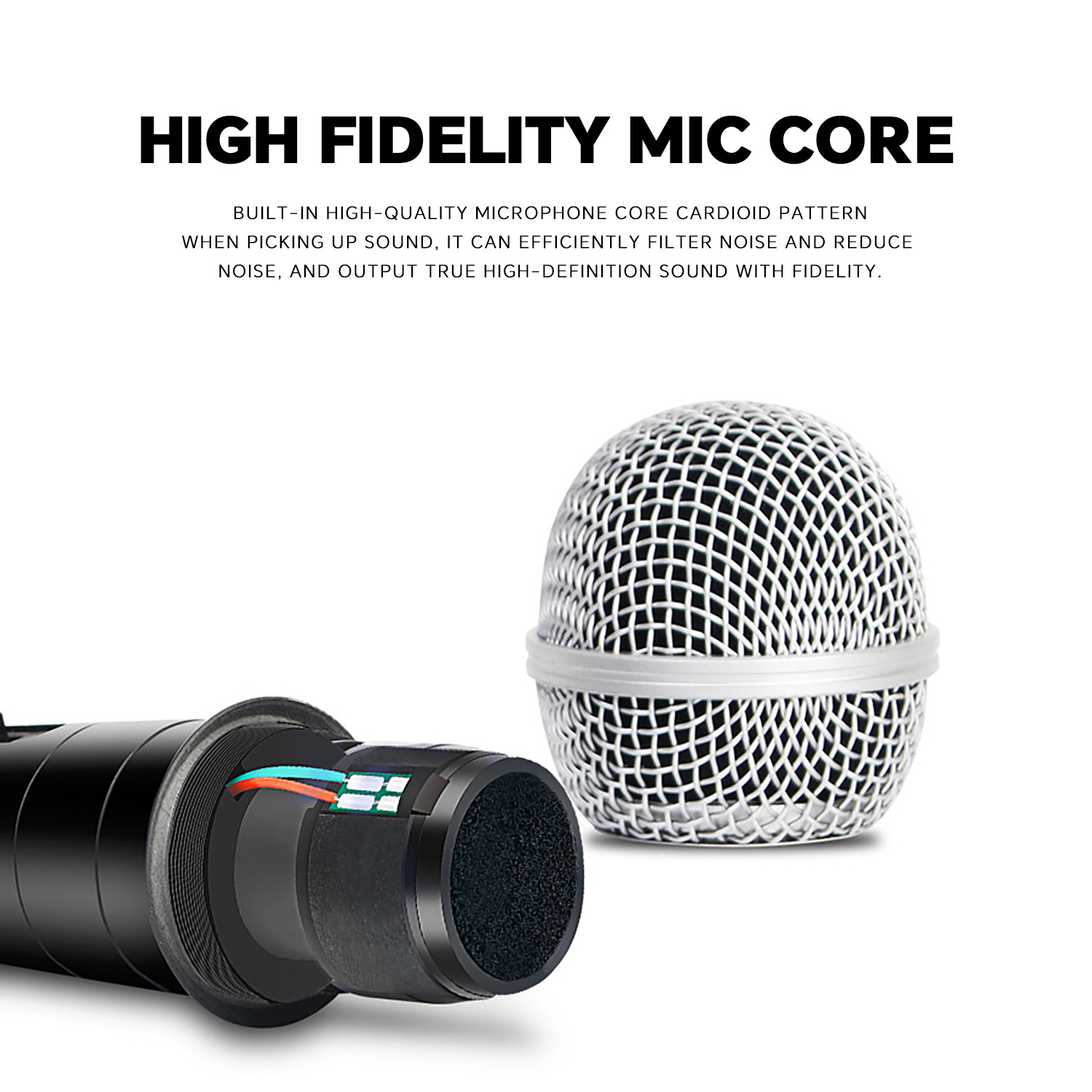 Bluetooth speaker wired microphone trolley speaker supporting wired microphone karaoke handheld wired microphone moving coil microphone