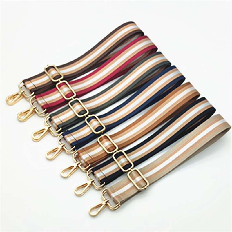 New Bright Line Gold Line Bag Clothing Accessories Shoulder Strap Adjustable Shoulder Crossbody Women's Bag Replacement Decorative Long Shoulder Strap