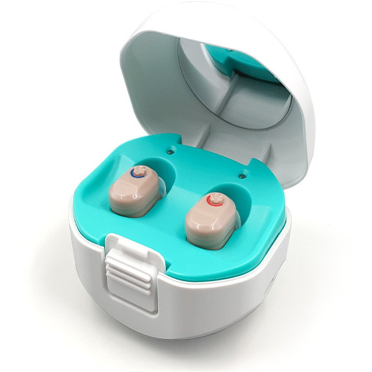 Cross-border new TWS hearing aids charging warehouse hearing aids English overseas version of the pair selling like hot cakes