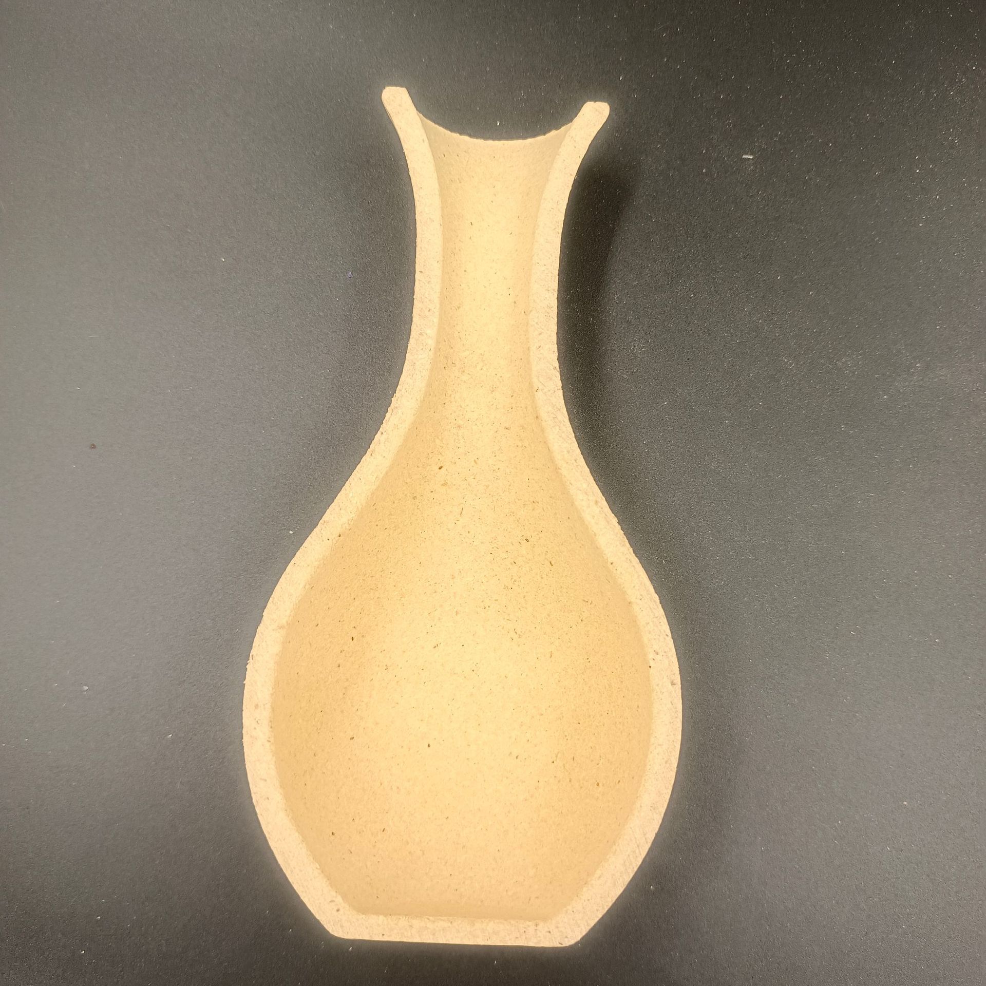 Children's Handmade diy Educational Toys Wood Powder Film Half Vase White Embryo