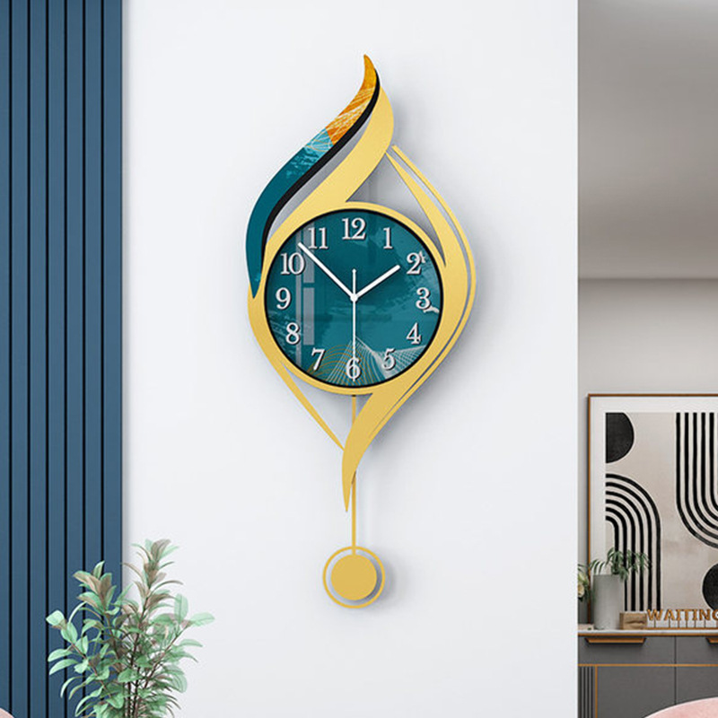 Source manufacturers clock wall clock living room high-end feeling network popular creative luxury wall stickers clock home office mute wall clock