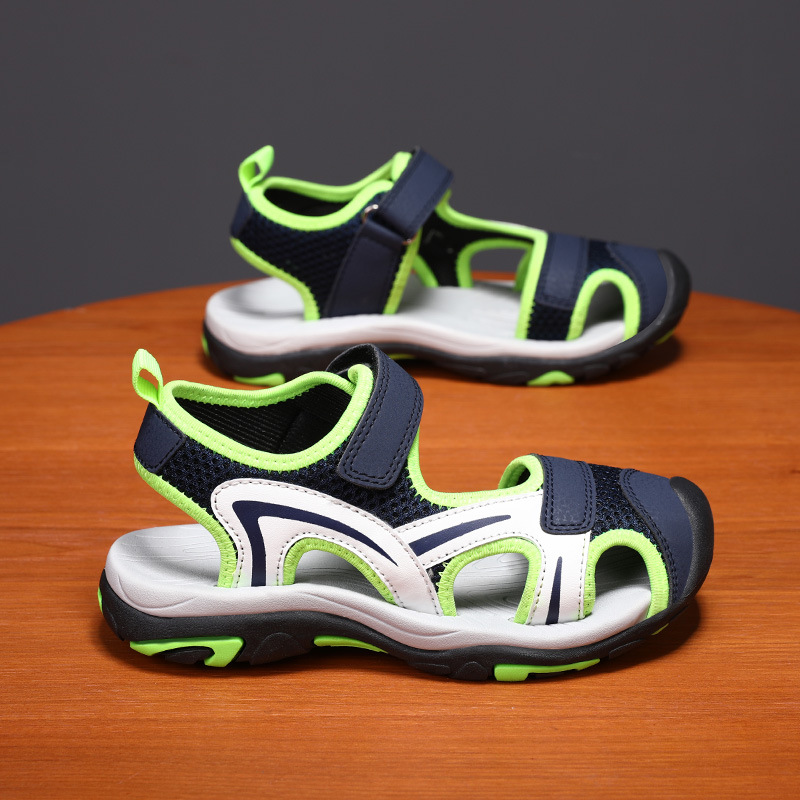 Children's Sandals 2023 New Summer Mid-Big Children's Soft Sole Non-Slip Korean Style Children's Shoes