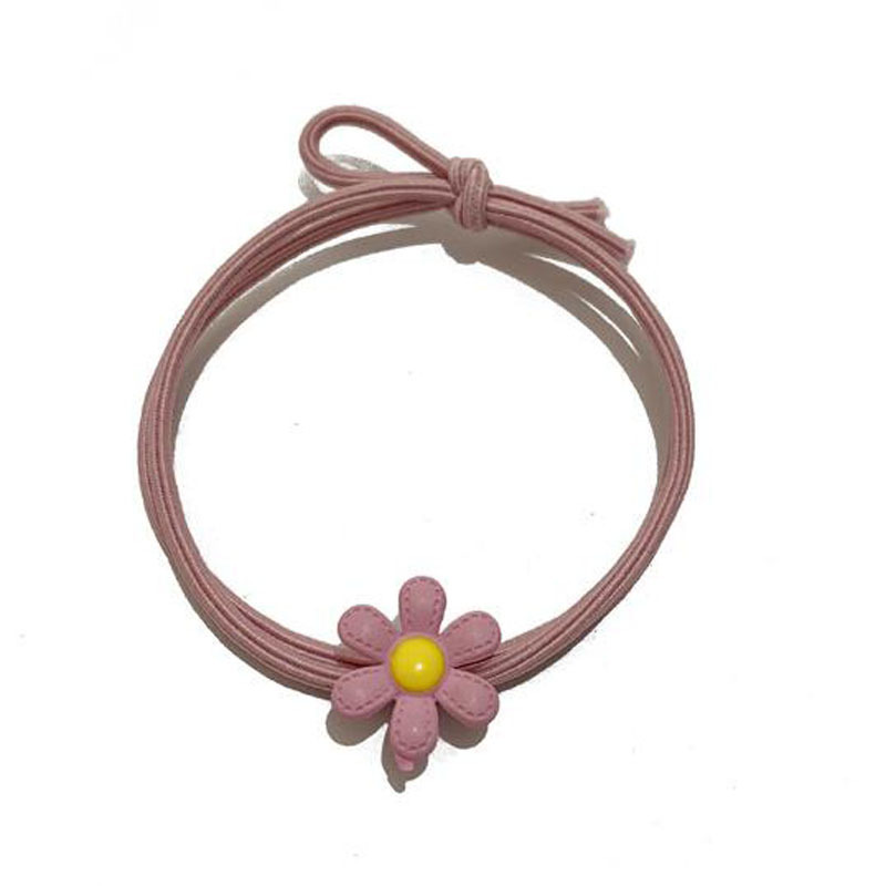 Daisy Hair Loop Korean Style Small Fresh Hair Rope Sweet Girl Candy Color Hair Accessories Hair Rope Women's Tie Rope Women's Hair Rope