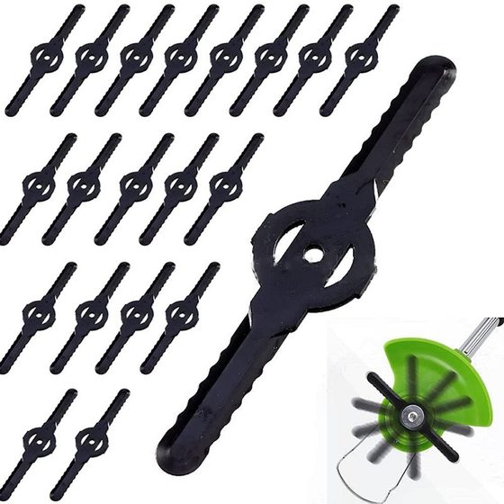 Plastic lawn mower blade garden electric lawn mower long blade lawn Lithium electric lawn mower weeder accessories