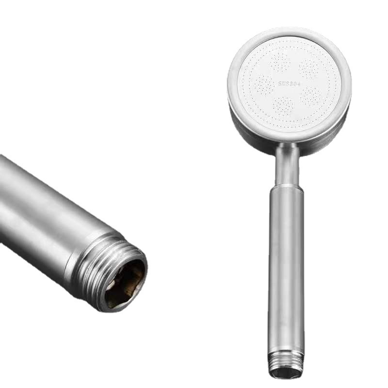 Wholesale SUS304 stainless steel shower bathroom small waist booster nozzle handheld shower head