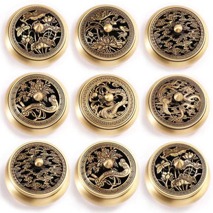 Pure brass three-legged incense burner aromatherapy sandalwood incense burner antique Chinese creative ornaments crafts incense burner