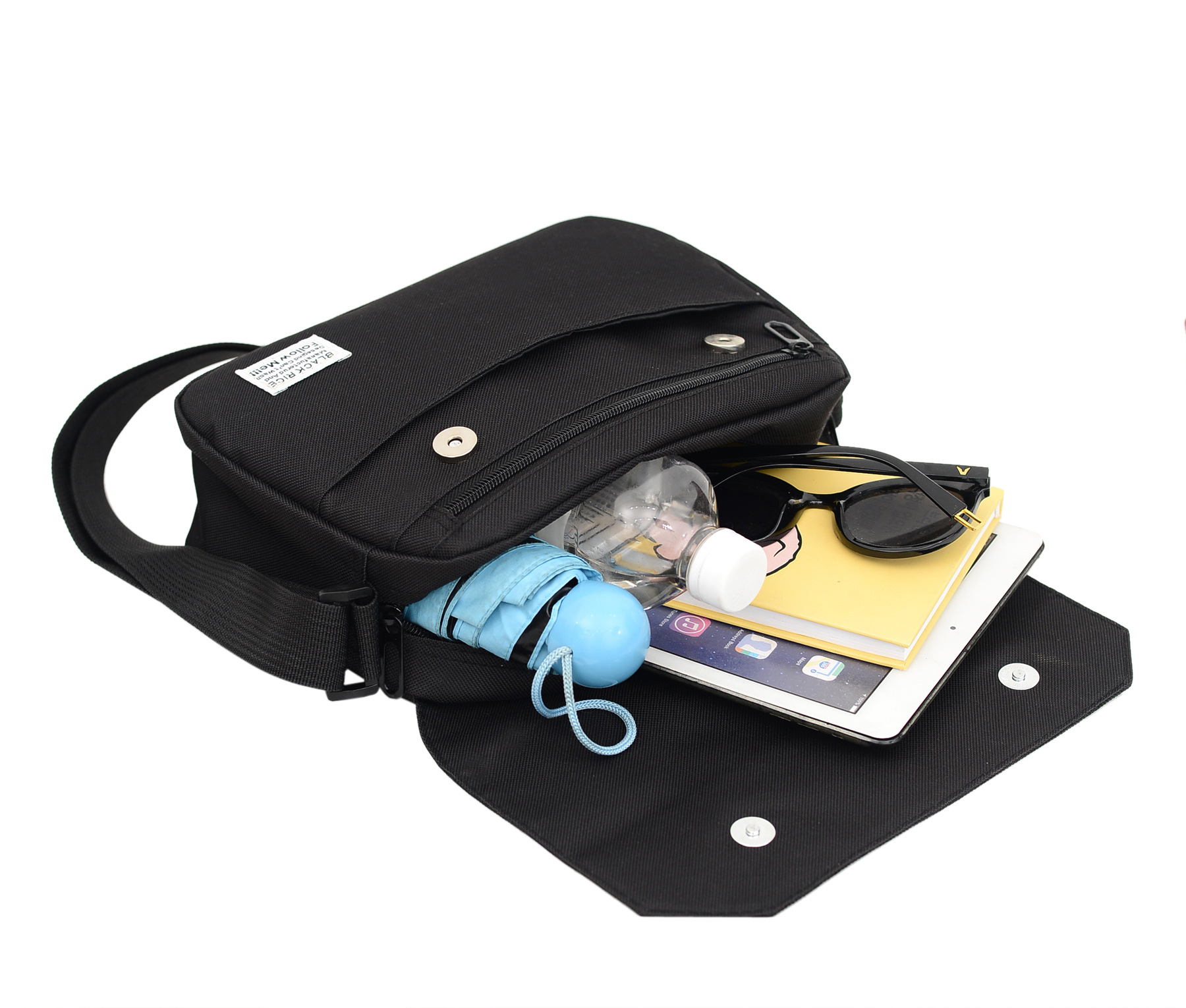 Foreign Trade Simple Men's Shoulder Bag New Casual Women's Lightweight Messenger Bag Cross-border Men's Crossbody Bag Large Capacity