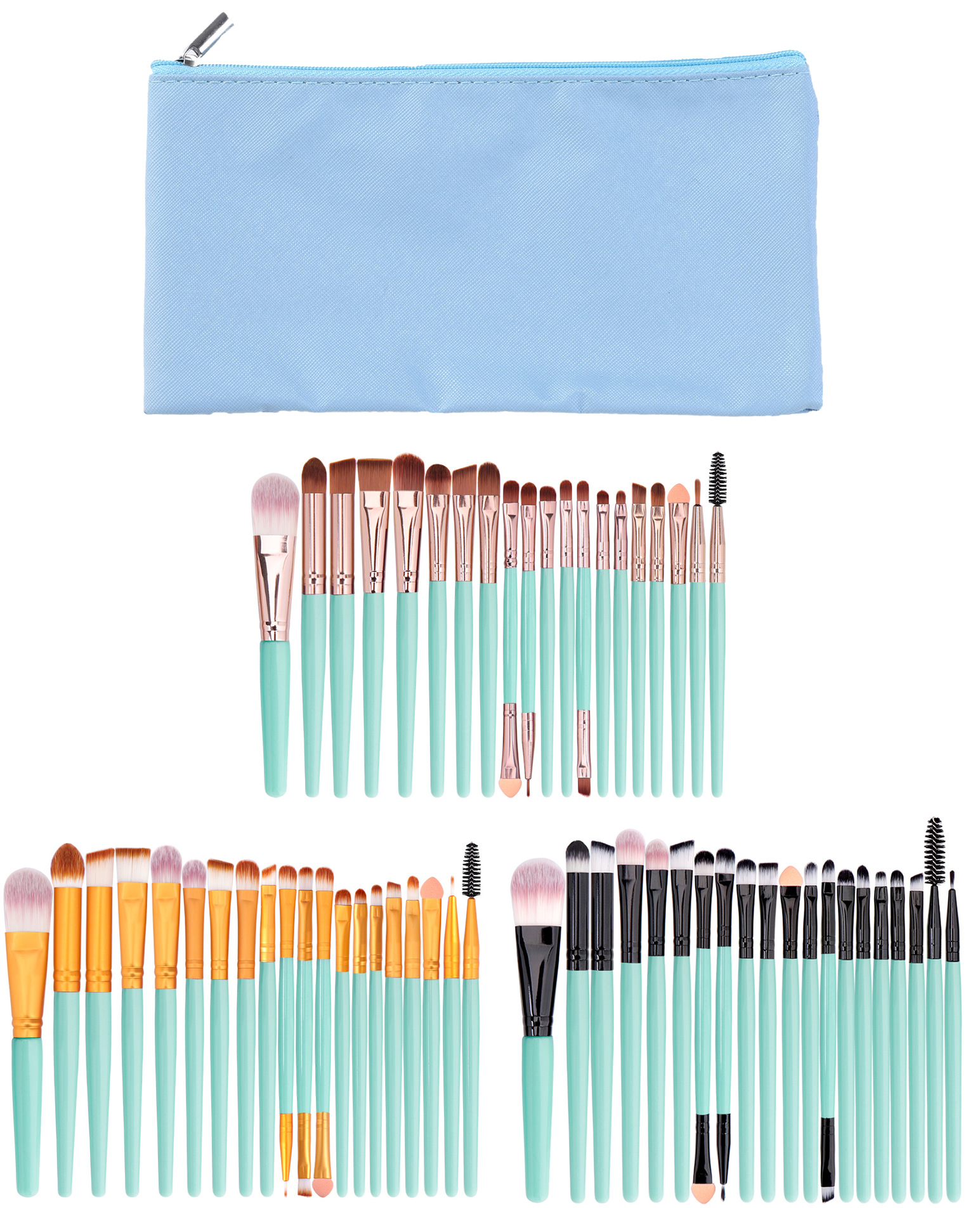 Xin Yan 20 makeup brush set double-headed eye makeup brush eye shadow brush beauty tools brush manufacturers on behalf of the hair