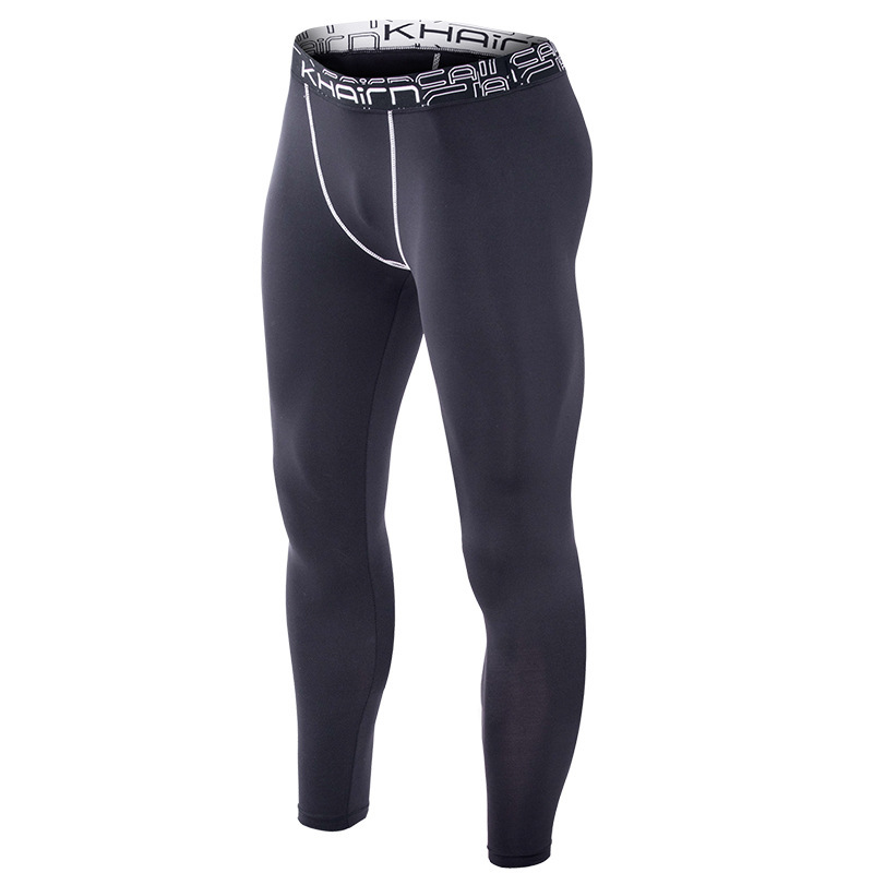Loose Large Size Sports Tight Pants Men's High Elastic Quick-drying Fitness Trousers Training Sweat Playing Running Pants for Fatty