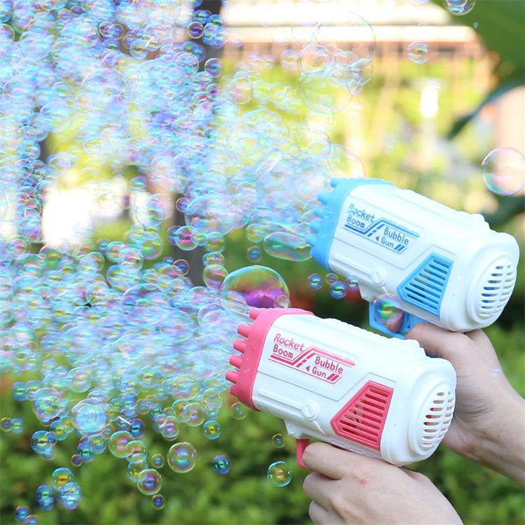 Cross-border children's toys best selling 32-hole bubble machine electric bubble gun blowing bubble net red bubble machine stall batch - ShopShipShake