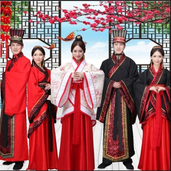 Ancient Chinese Clothing Men's and Women's Adult Tang Clothing Fairy Princess Couple's Performance Dress Ru Wide Sleeve Traditional Classical Chinese Style