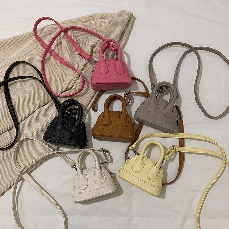 Little Girl's Bag Fashionable Chanel Style Mini Portable Shell Bag All-Match Internet Popular Children's Baby's Crosbody Coin Purse