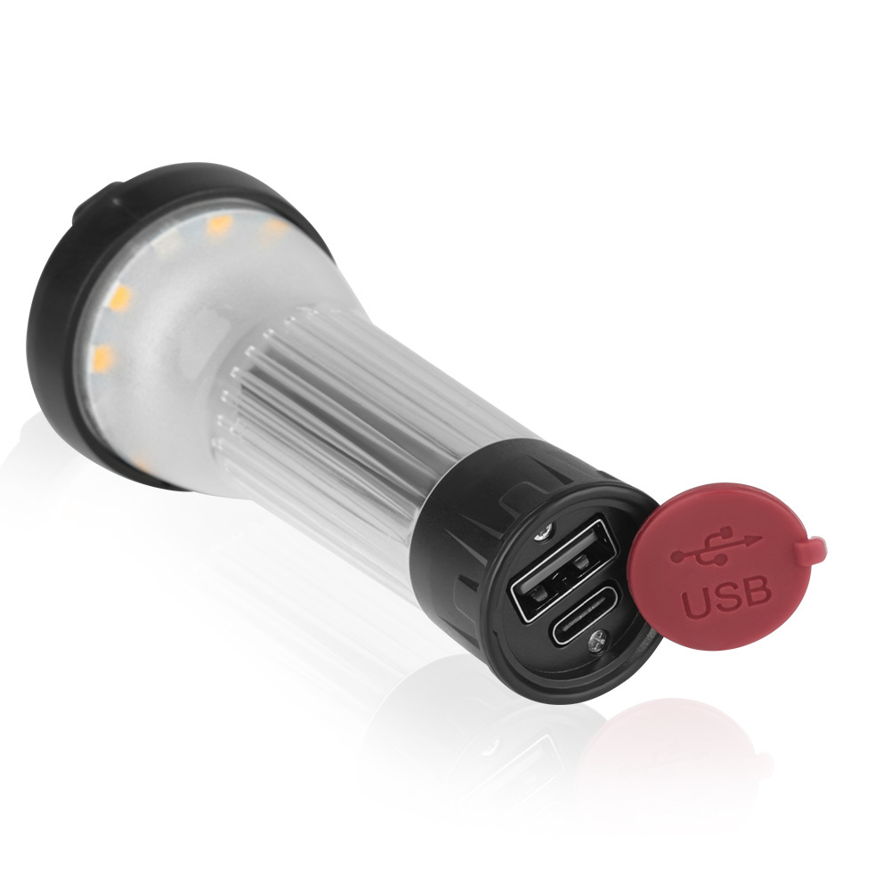 Cross-border new outdoor lighthouse camping light outdoor LED lighting camp atmosphere light USB charging emergency flashlight
