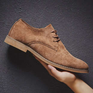 2024 cross-border foreign trade wholesale delivery plus size Amazon Sports and Leisure lace-up pointed Four Seasons men's leather shoes D06