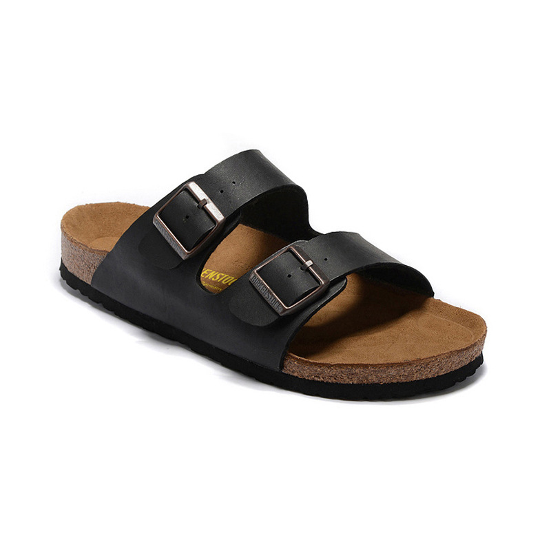 Summer Flat Slippers Outer Wear Flat Slippers Slip Toe Beach Shoes Men and Women Casual Flat Heel Cork Sandals Slippers in stock