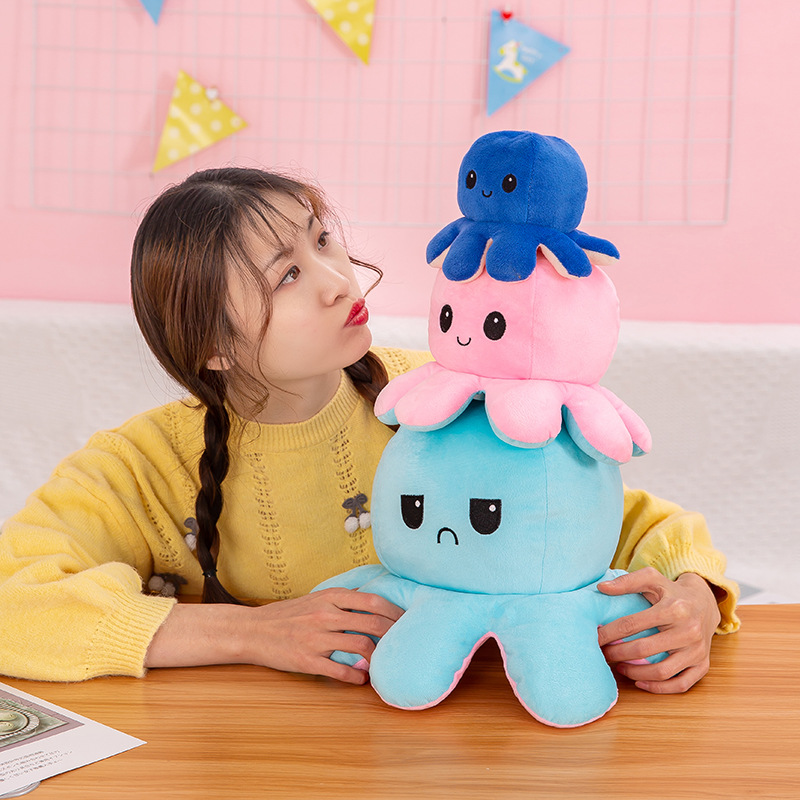Flip Octopus Reversible Flip Octopus Plush Toy Double Flip Doll Flip Octopus Doll Wholesale