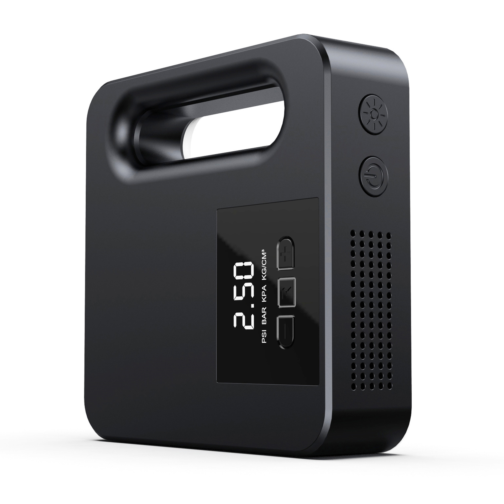 Car air pump intelligent digital display Portable 12V car multi-function portable air pump tire pressure detection LED