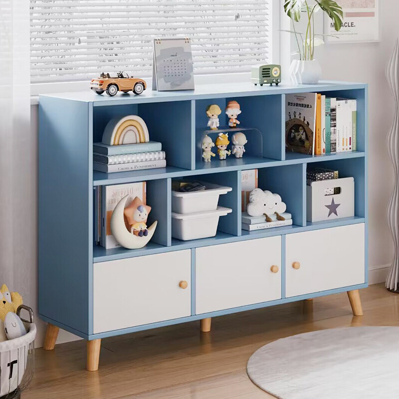 Bookshelf shelf floor Wall living room children's toy storage cabinet locker storage cabinet household small bookcase