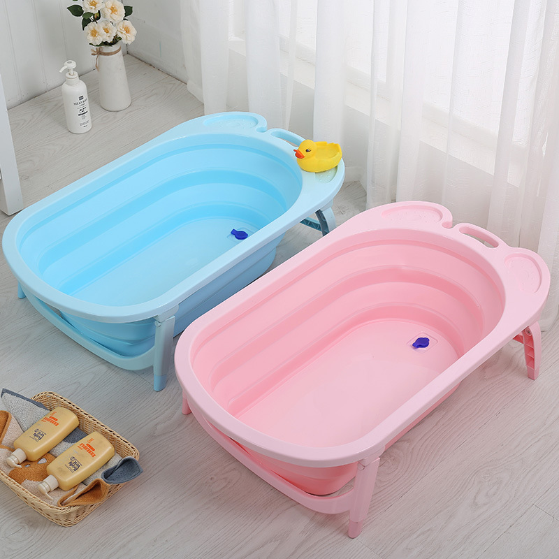 Baby bath tub baby foldable sitting newborn plastic bath bucket wholesale