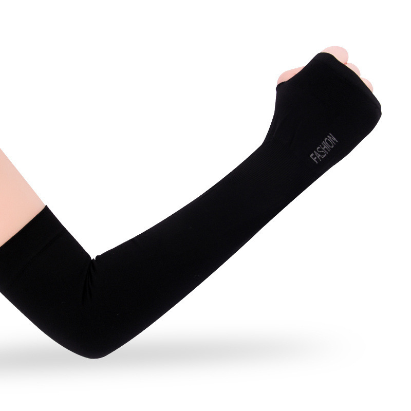 FASHION Ice Sleeve Ice Silk Sunscreen Arm Cover Sunshade UV Outdoor Riding Ice Sleeve Printed logo