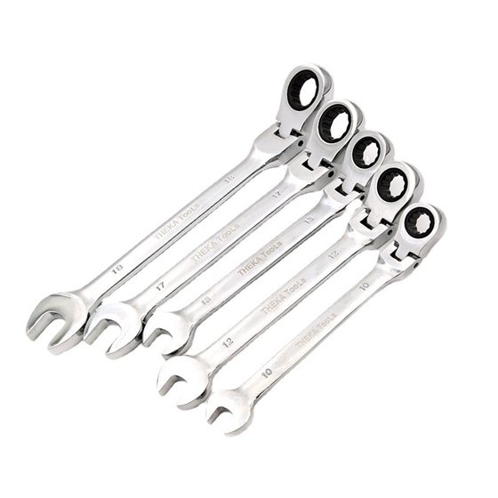 Two-way movable head open ratchet plank 72 tooth mirror quick manual dual-purpose ratchet wrench open-end wrench