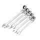 Two-way movable head open ratchet plank 72 tooth mirror quick manual dual-purpose ratchet wrench open-end wrench