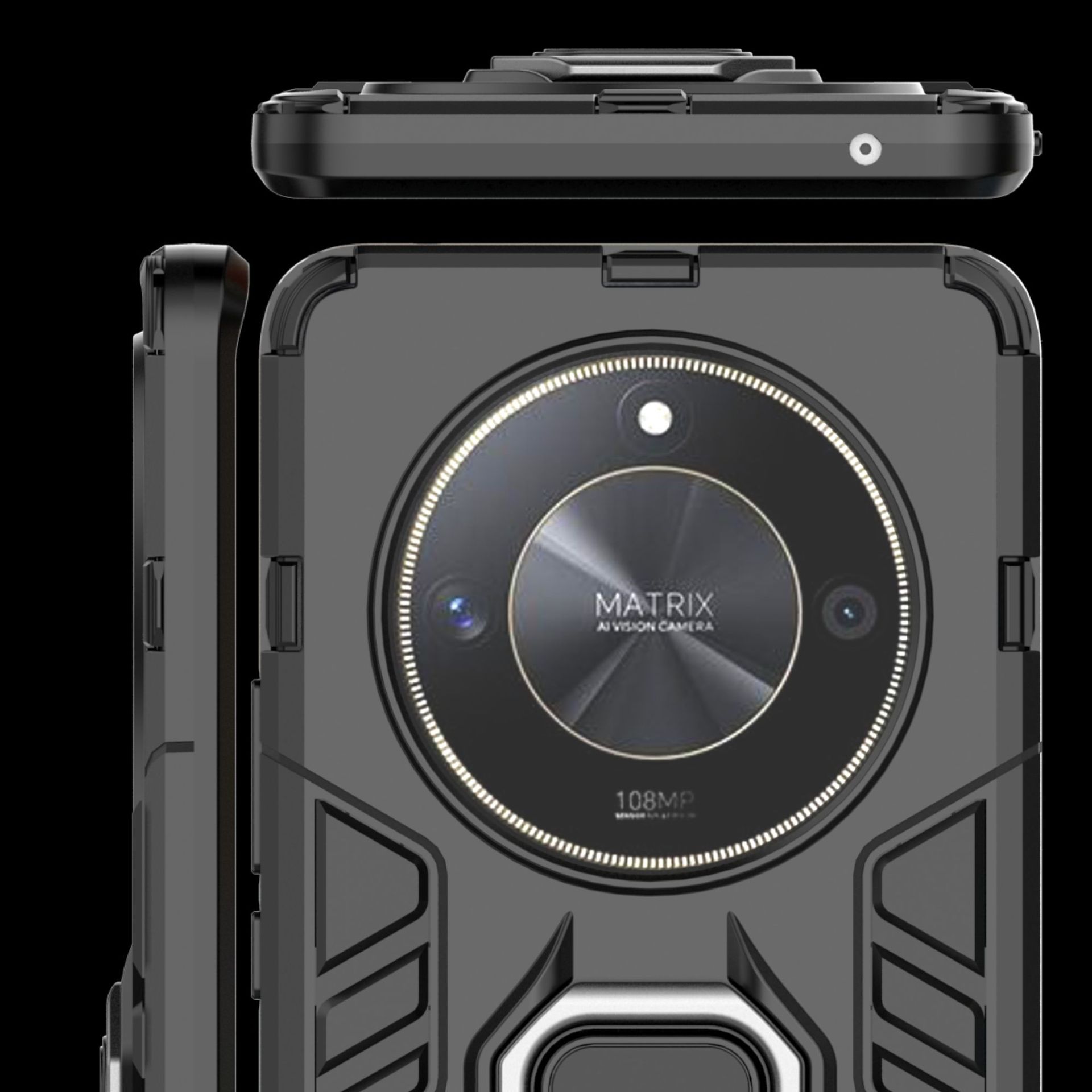 Suitable for Huawei Honor X50 Panther Phone Case Honor X9b Iron Man 2-in -1 Anti-drop Protective Case