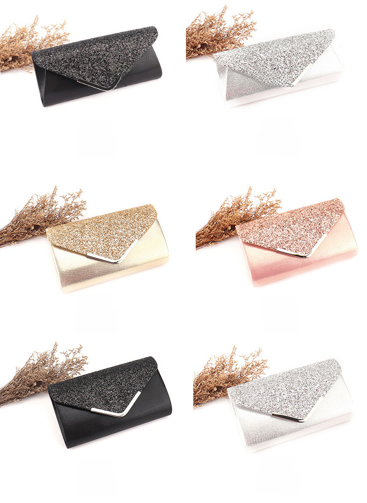 Abendtasche aus PU mit Pailletten für Damen_voghion.com