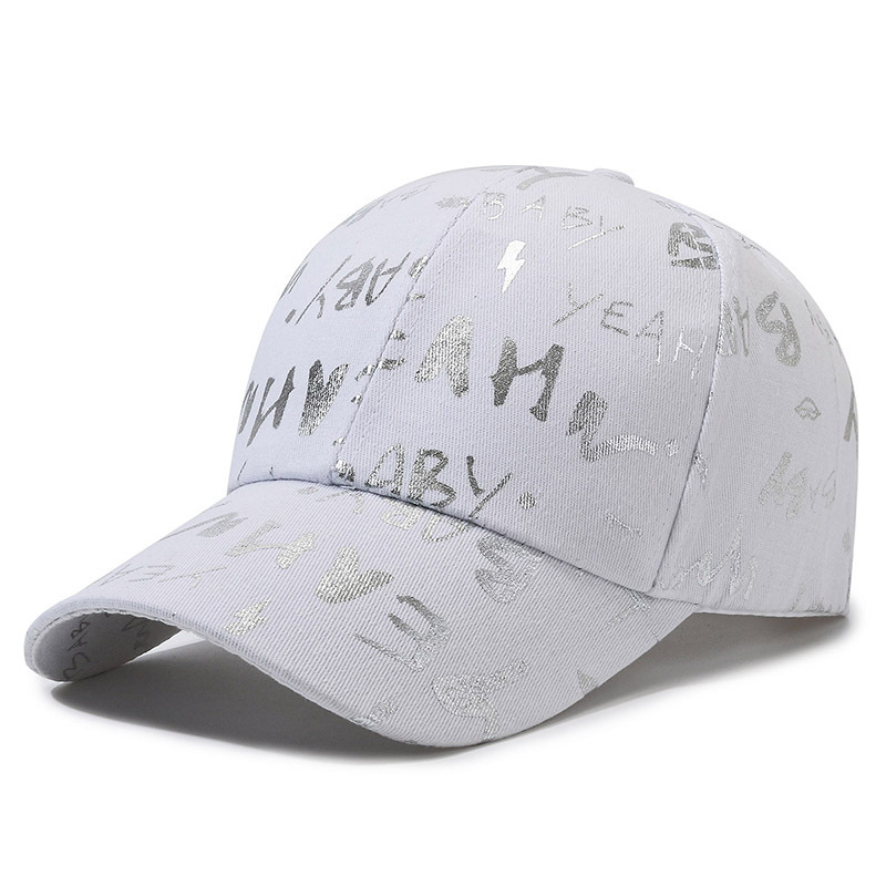 New Fashion Printed Baseball Cap Women's Summer Running Big Brim Sun Protection Sun Hat Korean Style Trendy Riding Cap
