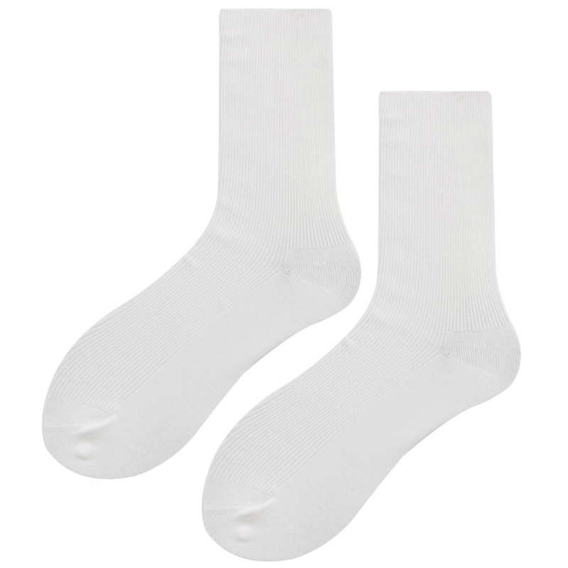 White jk socks white pile socks spring and autumn Japanese cute jk socks women summer thin mid-calf socks long socks