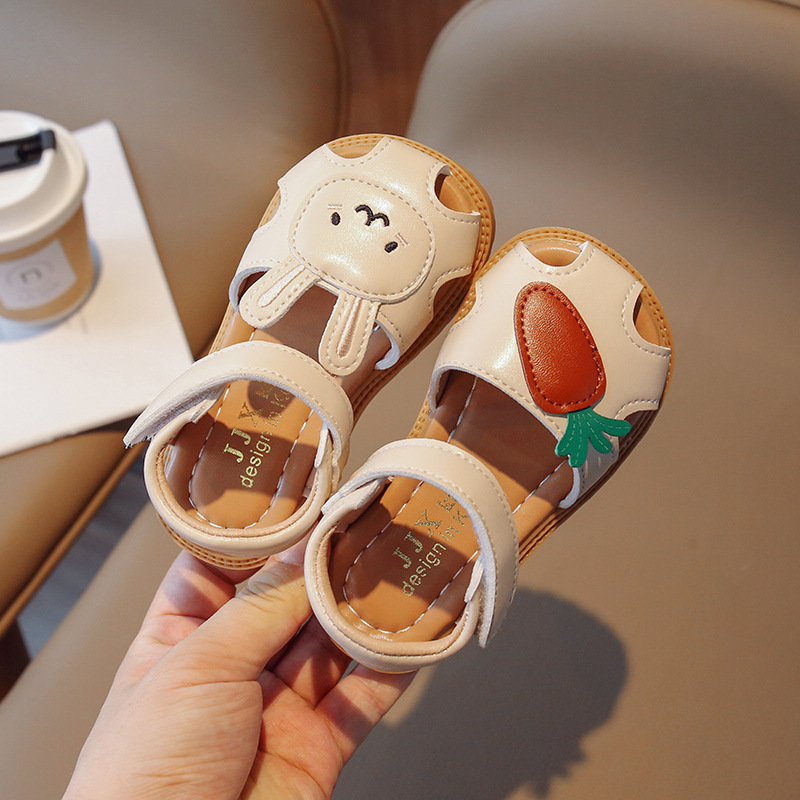 Children's sandals 2024 summer new girls' sandals carrot rabbit mandarin duck shoes women's treasure summer shoes cross-border